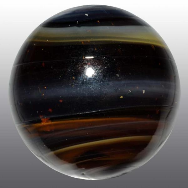 Appraisal: Navarre Amber Swirl Marble Description Dark amber swirl with nice