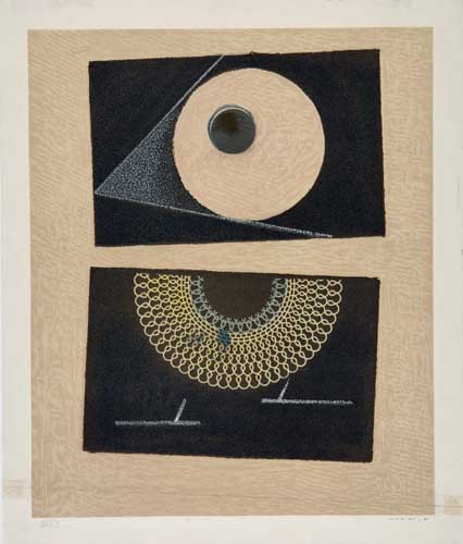 Appraisal: MAX ERNST Veilleuse au seuil de nos terrassements Photolithograph on