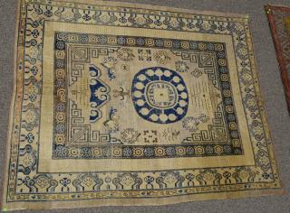 Appraisal: Unusual Chinese Oriental carpet reduced ' x ' Unusual Chinese