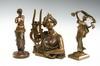 Appraisal: VICTORIAN TABLETOP BRONZES - Statues of 'Sappho' depicted as a