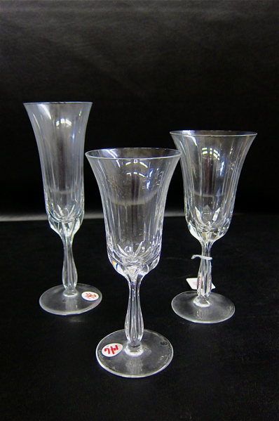 Appraisal: SET OF TWENTY-ONE CARTIER CRYSTAL STEMWARE cut in the Du