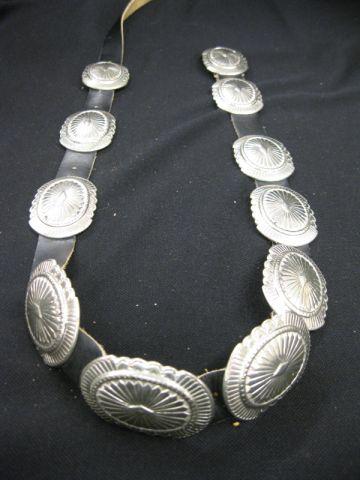 Appraisal: Indian Concho Belt oval medallions for to waist