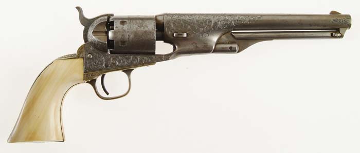 Appraisal: WONDERFUL NIMSCHKE ENGRAVED COLT MODEL NAVY REVOLVER Cal SN Usual