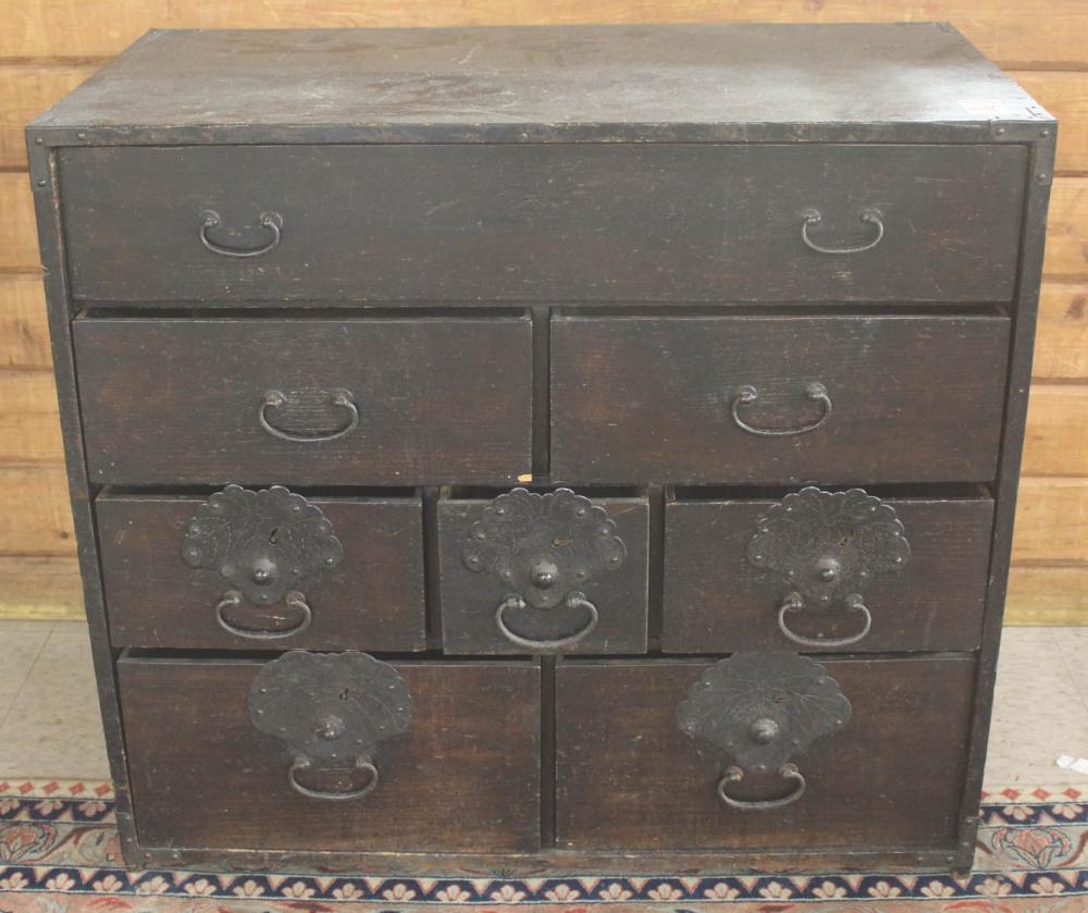 Appraisal: JAPANESE TANSU CHEST Meiji era late th century H x