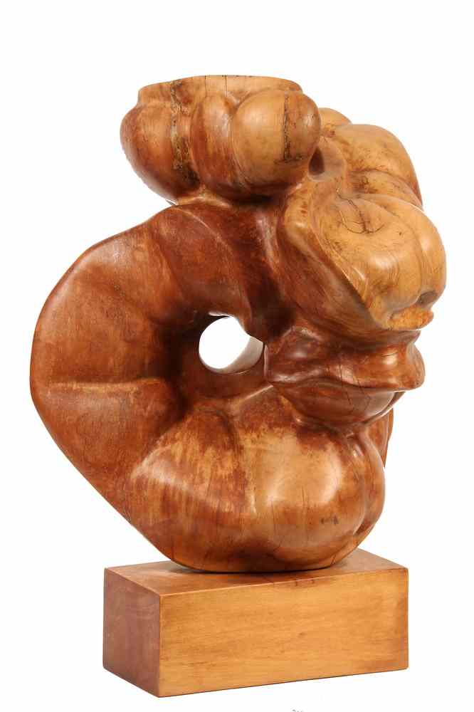 Appraisal: WOODEN SCULPTURE - 'Duet ' by William Horace Muir ME