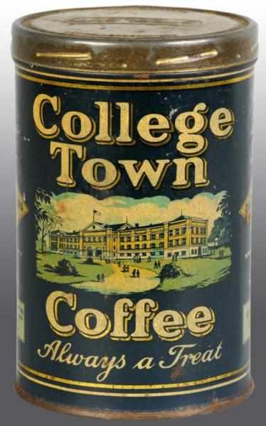 Appraisal: College Town Coffee Tin Description Manufactured by H G Distribution