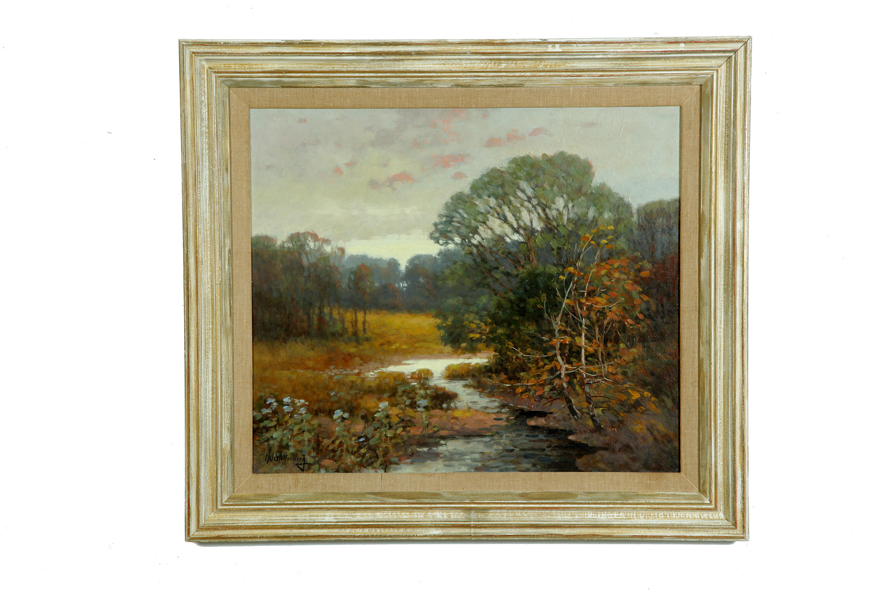 Appraisal: LANDSCAPE BY HANS JOHN STOLTENBERG WISCONSIN - Oil on masonite