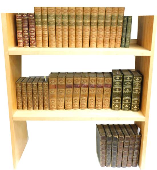 Appraisal: BOOKS Leather bindings including Campbell Lives of the Lord Chancellors