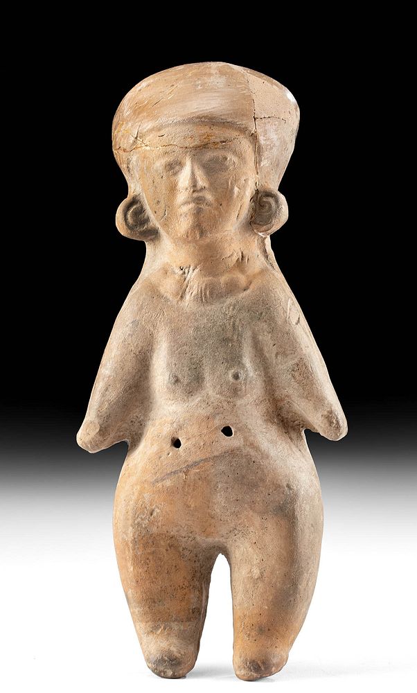 Appraisal: Jamacoaque Pottery Female Figure Pre-Columbian Ecuador Jamacoaque Jama Coaque ca