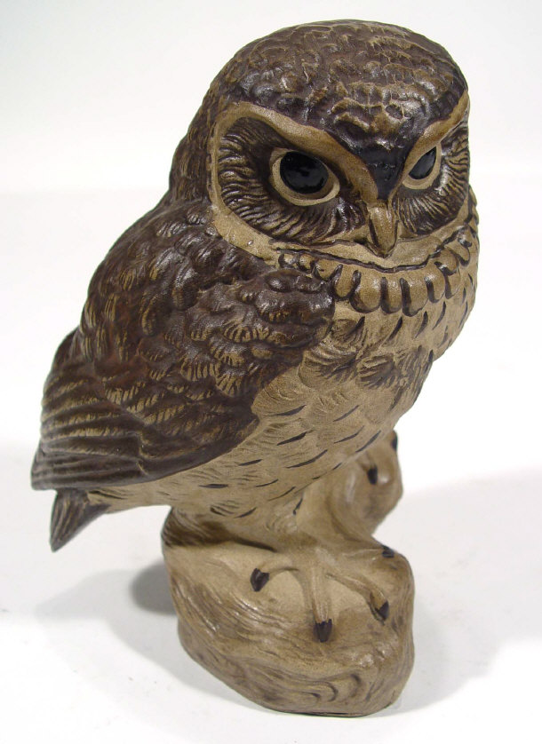 Appraisal: Poole Barbara Lindley Adams stoneware owl impressed factory mark to