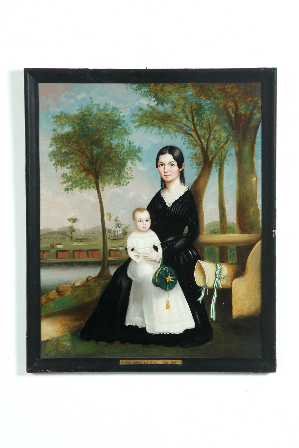 Appraisal: PORTRAIT OF A MOTHER AND CHILD AMERICAN SCHOOL MID TH