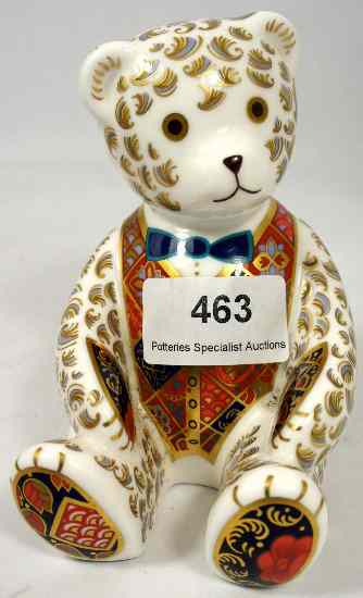 Appraisal: Royal Crown Derby Paperweight Seated Teddy