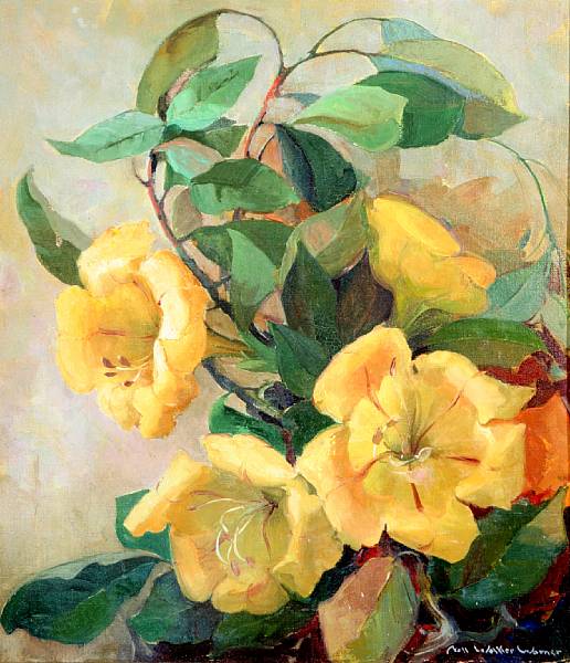 Appraisal: Nell Walker Warner American - Still life with Yellow Flowers