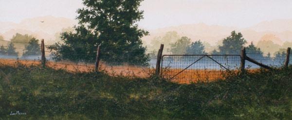 Appraisal: MESSA Lou American th C Morning Mist Watercolor sight size