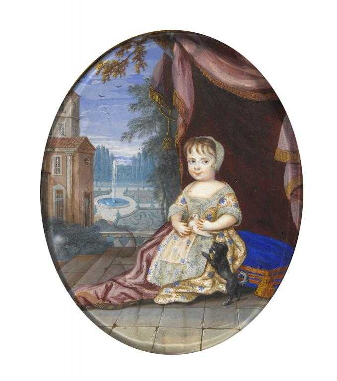 Appraisal: FRENCH SCHOOL EARLY TH TH CENTURY PORTRAIT OF A GIRL