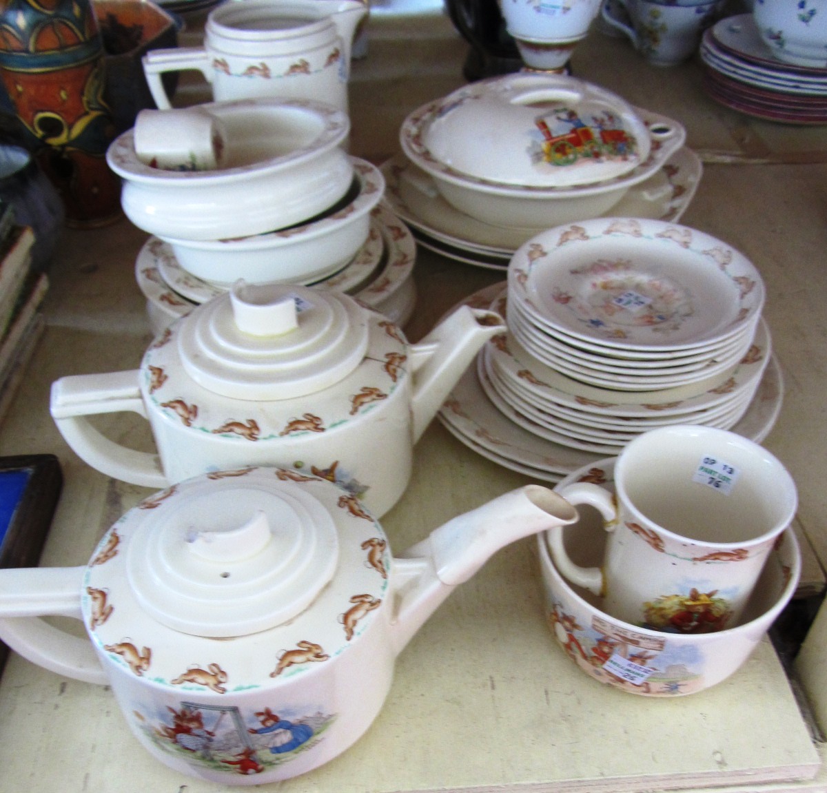 Appraisal: A quantity of Royal Doulton 'Bunnykins' tea and breakfast wares