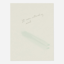 Appraisal: Raymond Pettibon UNTITLED FROM THE THINKING OF YOU PORTFOLIO watercolor