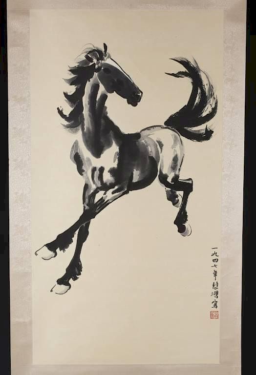 Appraisal: Ink painting of horse after Xu Beihong Chinese ink painting