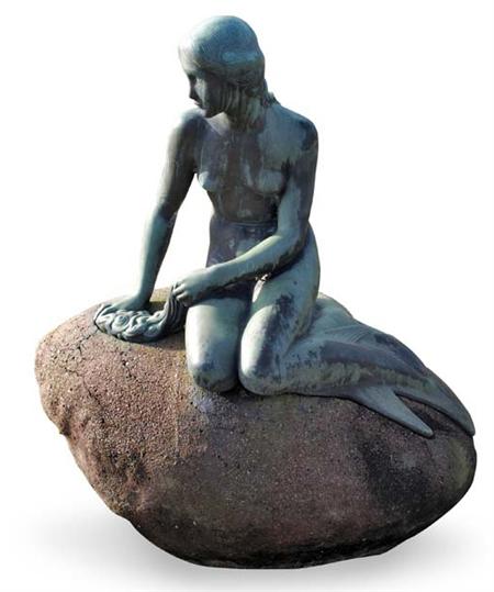 Appraisal: EDVARD ERIKSEN DANISH - THE LITTLE MERMAID Bronze and stone