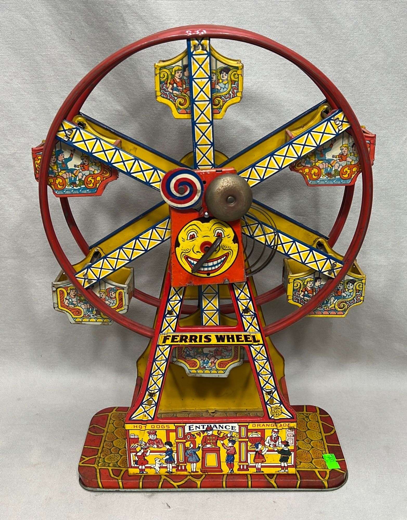 Appraisal: Chein tin litho wind-up ferris wheel toymechanism untested