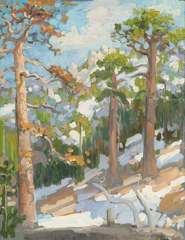 Appraisal: Peter Adams - Los Angeles CA Winter Landscape