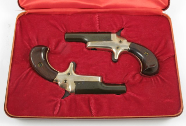 Appraisal: CASED PAIR OF COLT SINGLE SHOT FOURTH MODEL DERRINGERS short