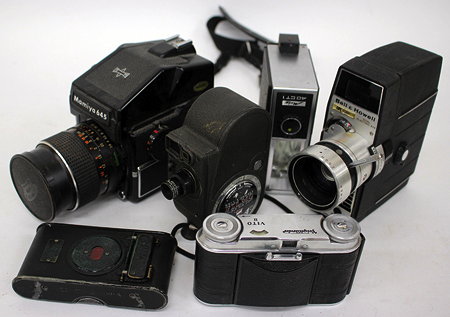 Appraisal: MISCELLANEOUS VINTAGE CAMERAS to include a Mamiya a Kodak No