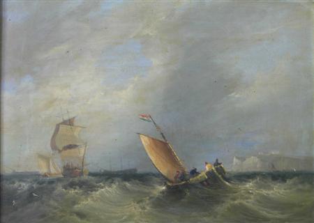 Appraisal: FREDERICK CALVERT BRITISH - A SQUALL OFF THE COAST OF