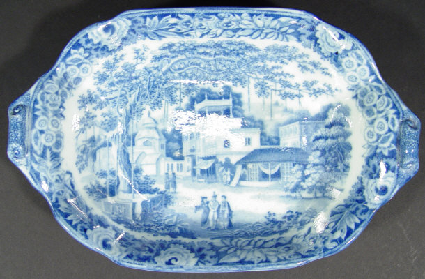 Appraisal: Victorian Rileys china bowl printed in blue with Middle Eastern