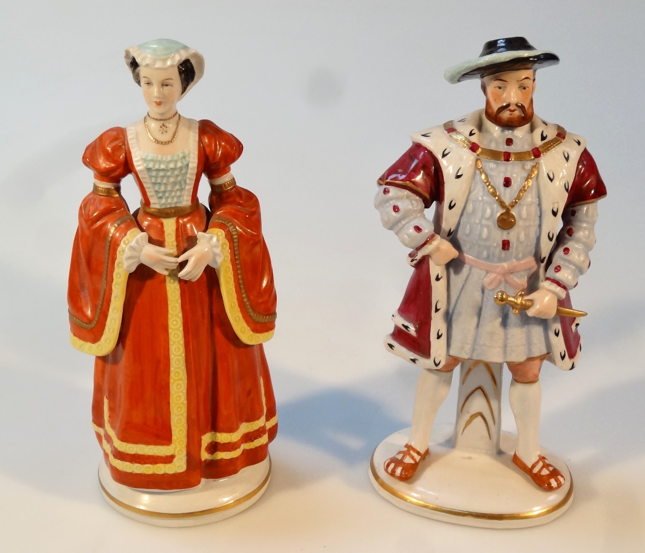 Appraisal: A thC Sitzendorf figure of Henry VIII standing and dressed