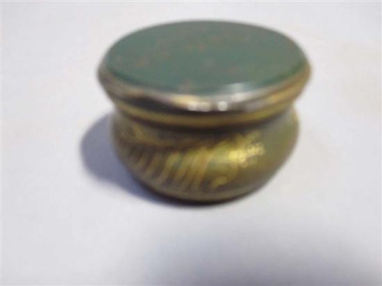 Appraisal: TH C PILL BOX Gilt metal with shell motifs and