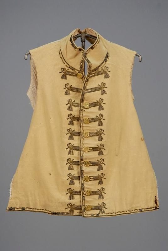 Appraisal: GENTS WAISTCOAT with PRINCE of WALES CREST BUTTONS c Partially