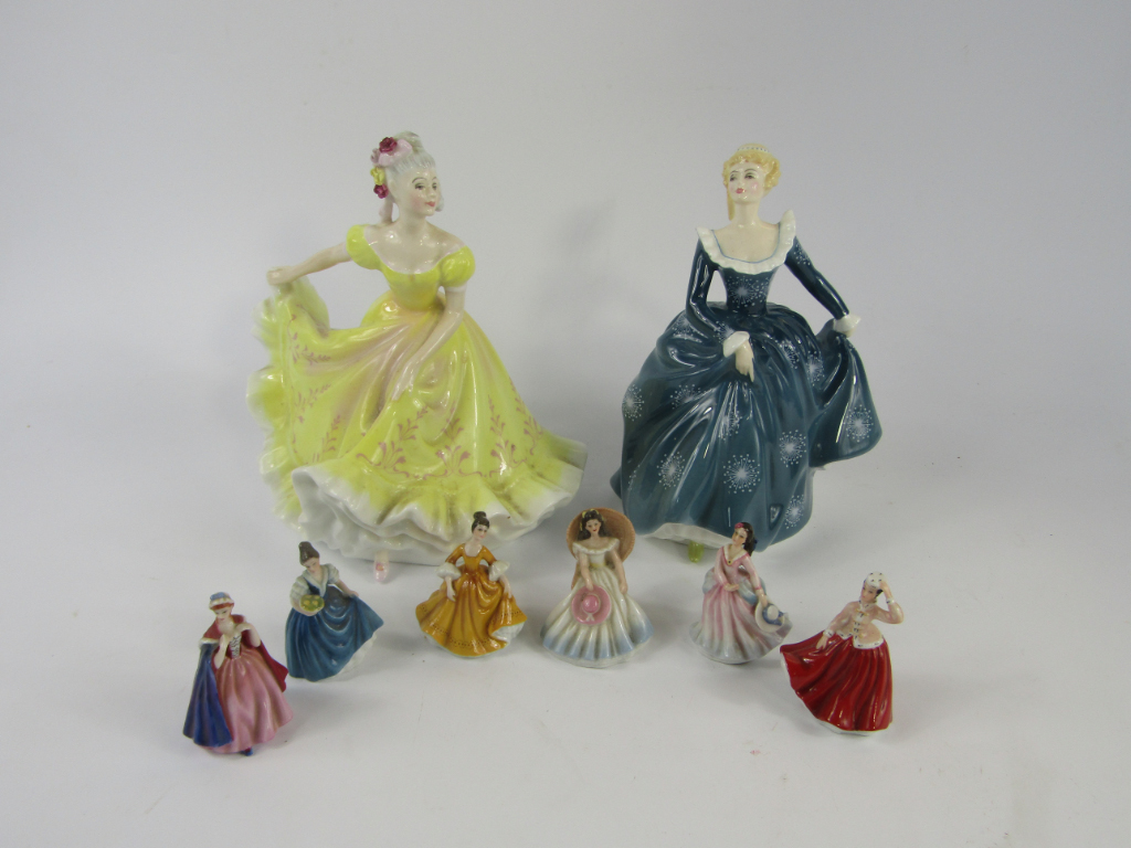 Appraisal: Two Royal Doulton figures modelled as Fragrance HN and Ninette