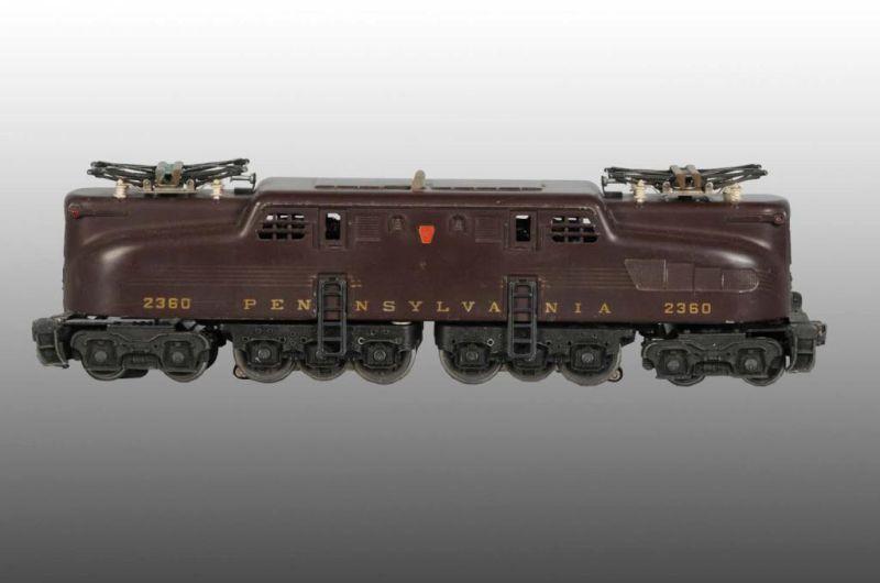 Appraisal: Lionel No O-Gauge Pennsylvania GG Locomotive Description Post-war Five-stripe tuscan