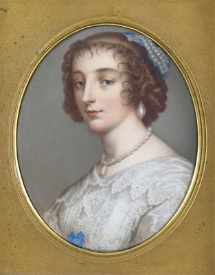 Appraisal: Manner of Henry Pierce Bone Portrait of a lady possibly