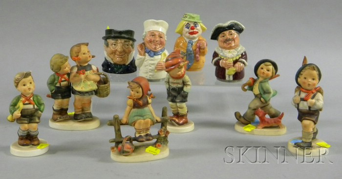 Appraisal: Six Hummel and Goebel Ceramic Figures and Figural Groups and