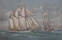 Appraisal: R D Wilcox American School circa th Century Ship Portrait