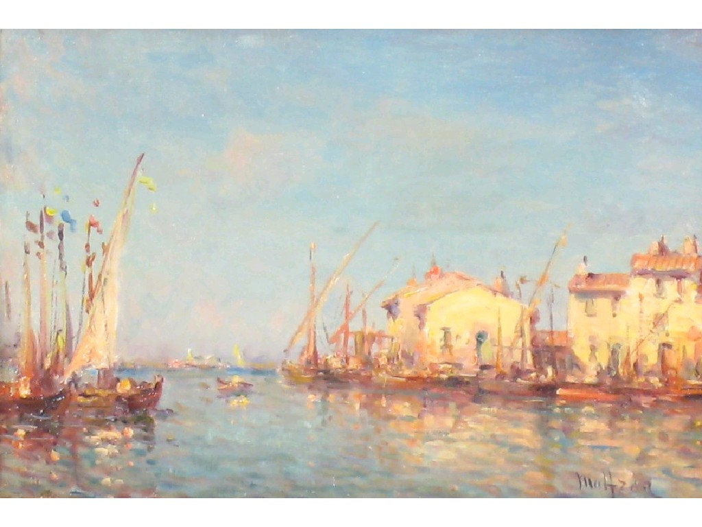 Appraisal: HENRY MALFROY Port de Redonn France signed oil on canvas