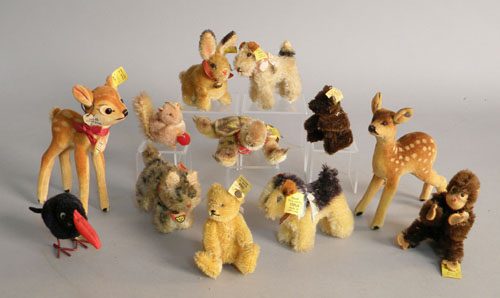 Appraisal: Group of small Steiff animals most with original tags and