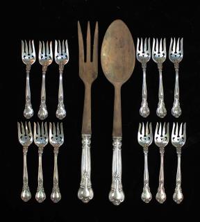 Appraisal: Gorham Chantilly Sterling Pc Salad Set Salad Fork Spoon Inch