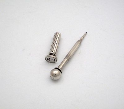 Appraisal: A late Victorian silver combination seal pencil by S Mordan