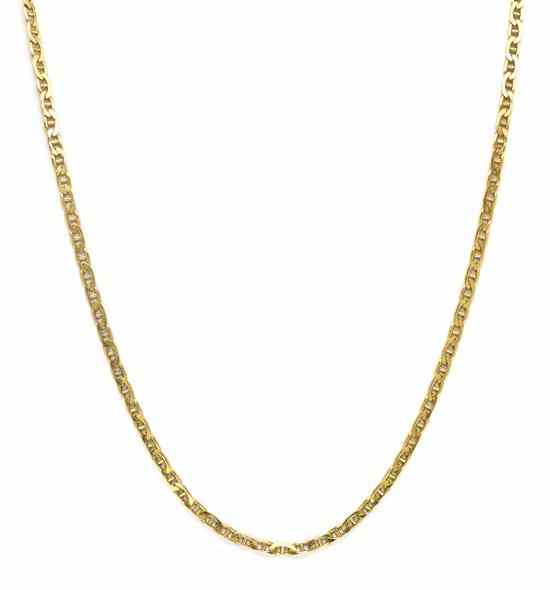 Appraisal: A Karat Yellow Gold Marine Link Chain dwts