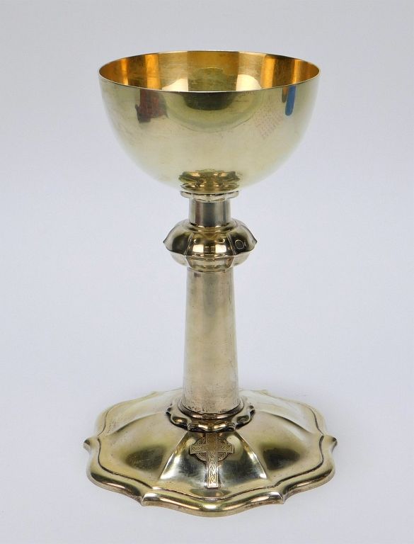 Appraisal: New England Sterling Silver Chalice Massachusetts th Century Wide rim