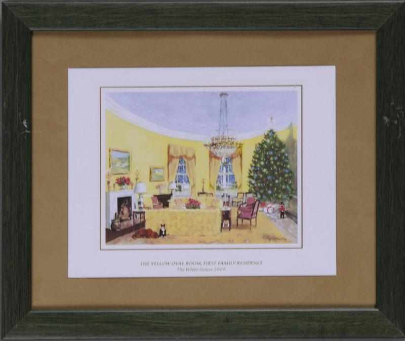 Appraisal: MISCELLANEOUS GROUP OF FRAMED WHITE HOUSE CHRISTMAS CARDS From and