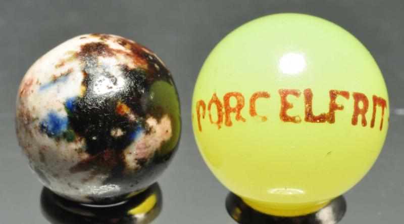 Appraisal: Lot of Odd Marbles Description Includes one hard-to-find pink Bennington