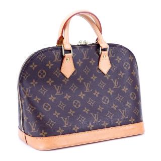 Appraisal: Vintage Louis Vuitton Alma Bowler Bag LV Monogram pattern with