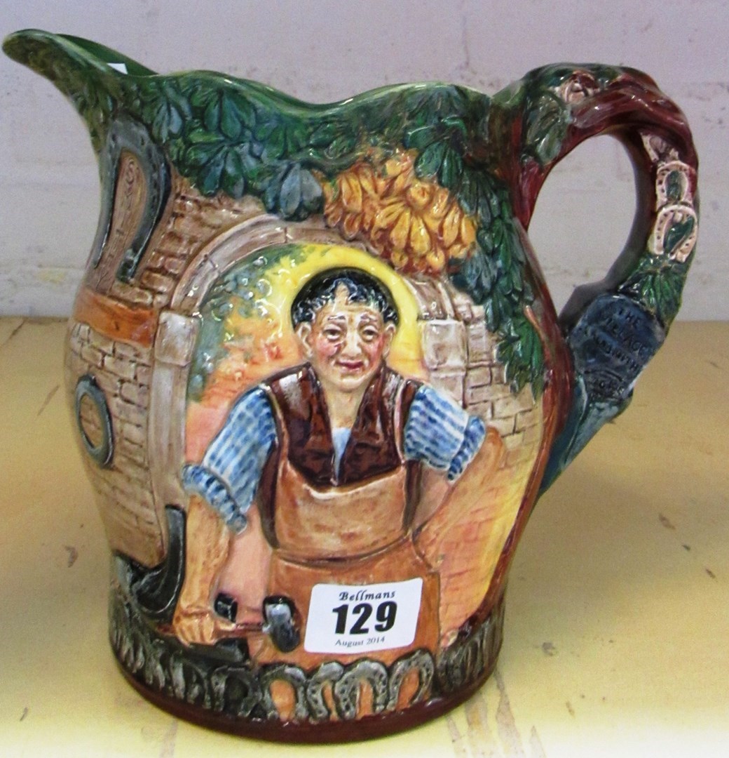 Appraisal: A Royal Doulton jug by Charles Noke 'The Village Blacksmith'