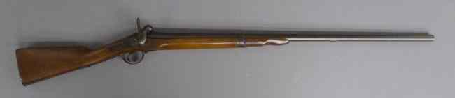 Appraisal: th c black powder musket signed and dated along with