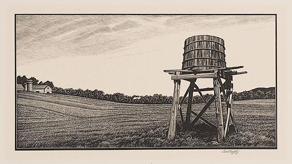 Appraisal: ASA CHEFFETZ AMERICAN - ASSOCIATED AMERICAN ARTISTS WOODCUT wood-engraving on