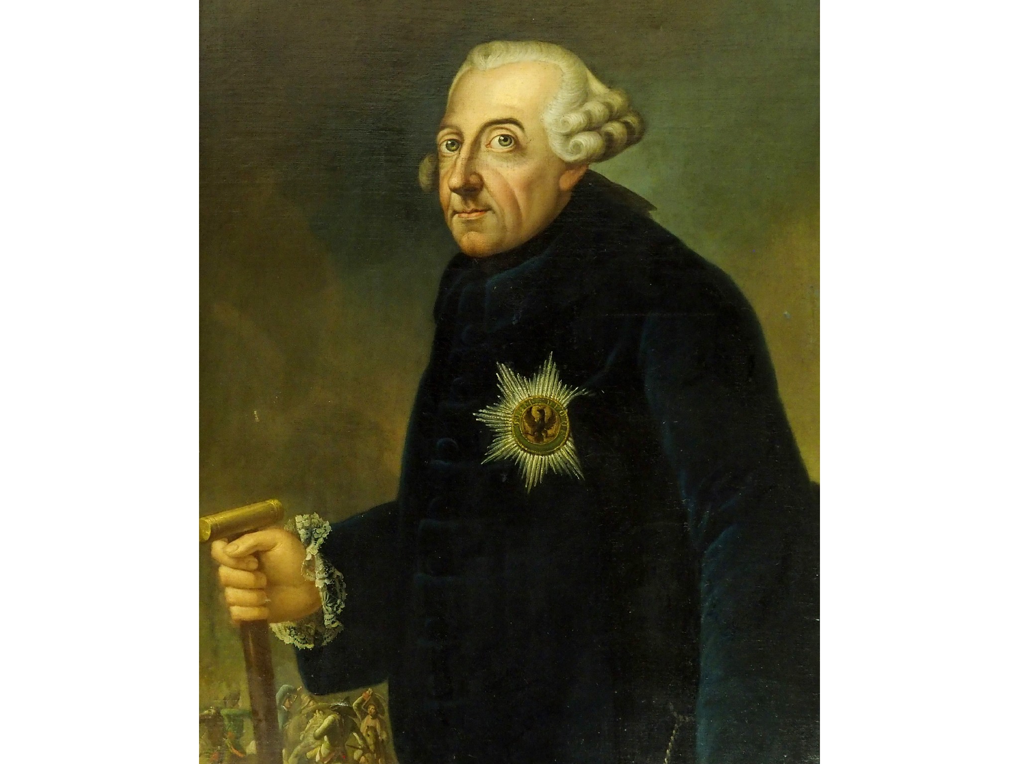 Appraisal: Manner of ANTOINE PESNE French - FREDERICK THE GREATOil on